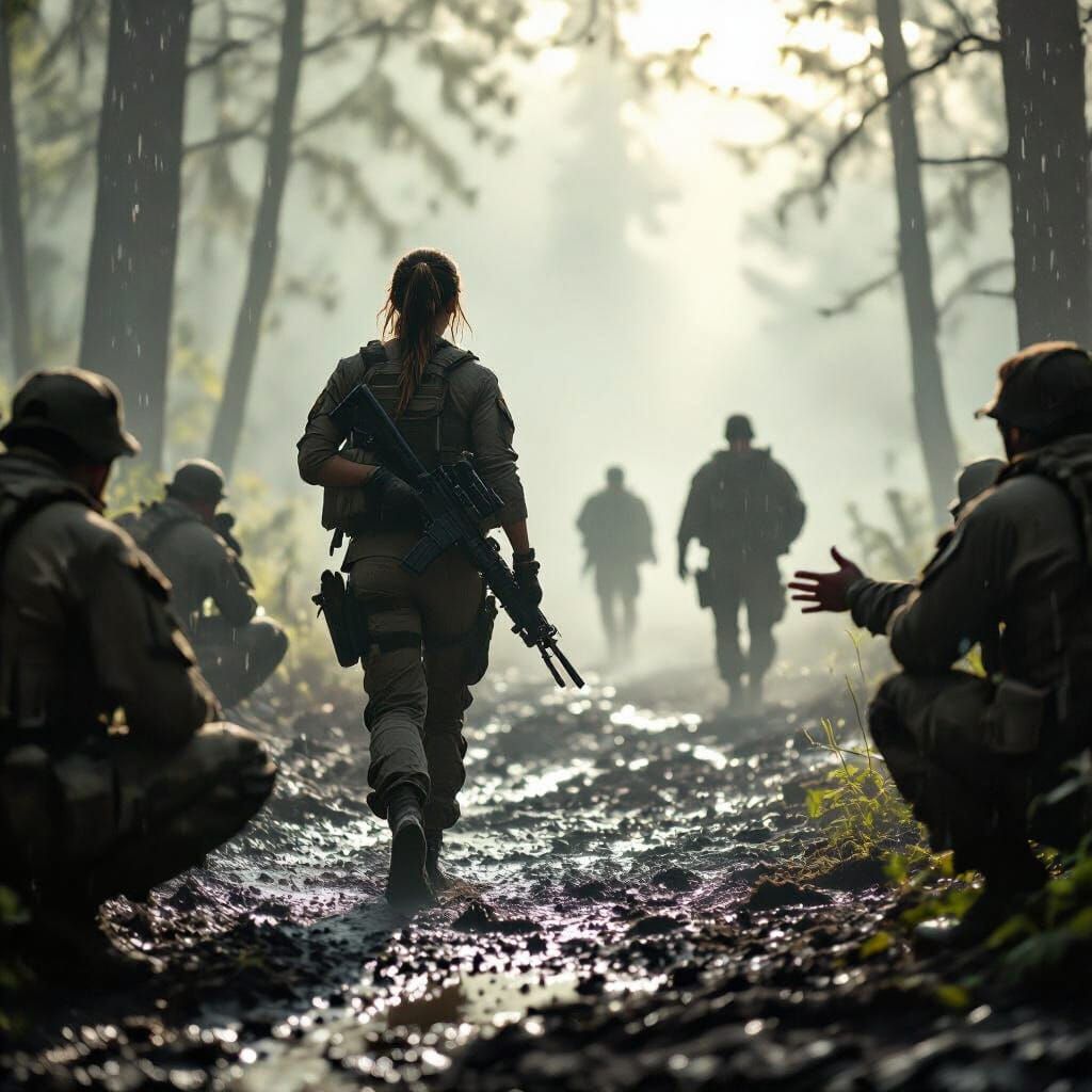 Cinematic Battle Aftermath: Riley Vega Meets SEAL Team