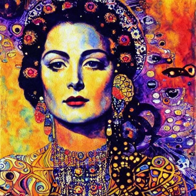 Whimsical Portrait of a Psychedelic Icon