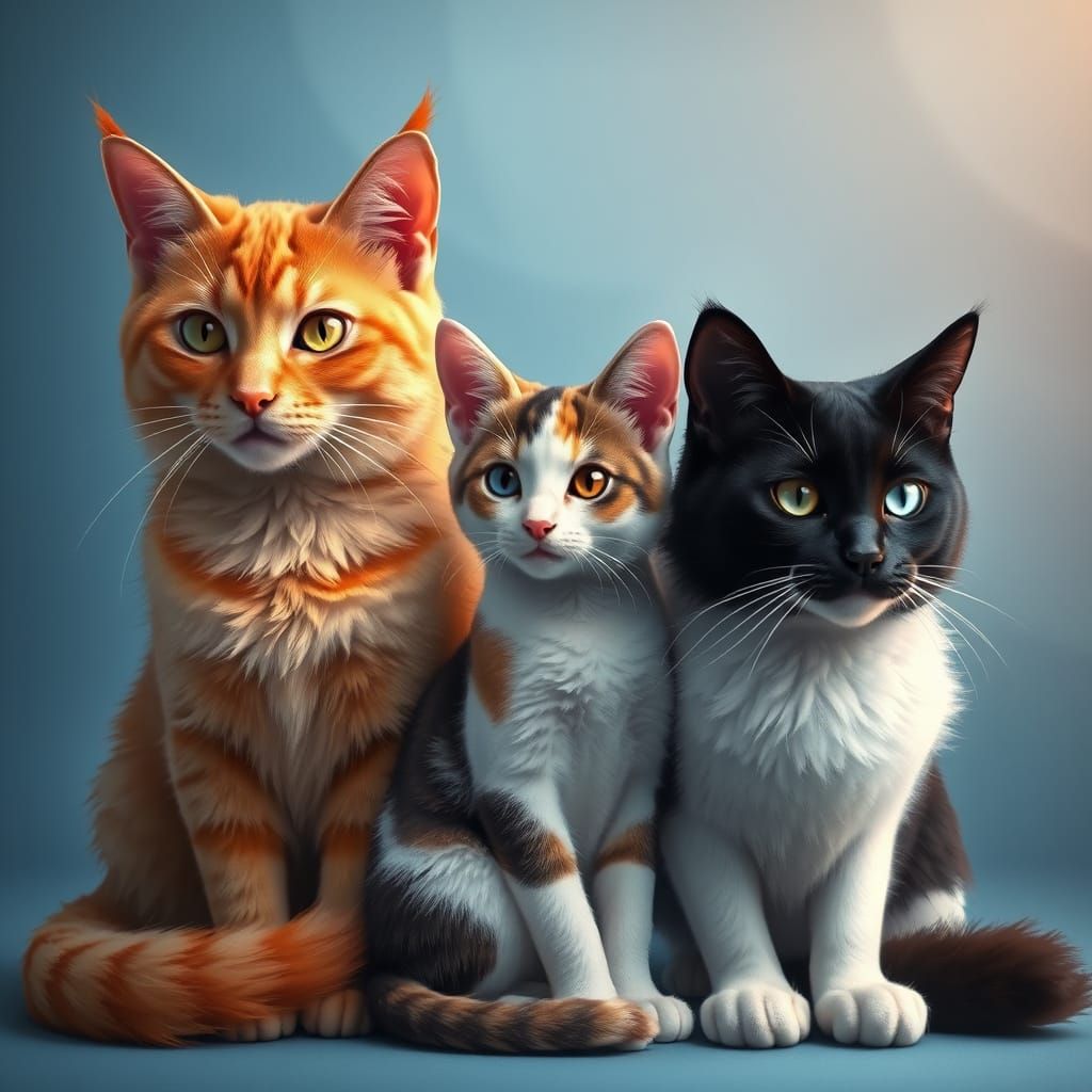 Majestic Felines in Harmony