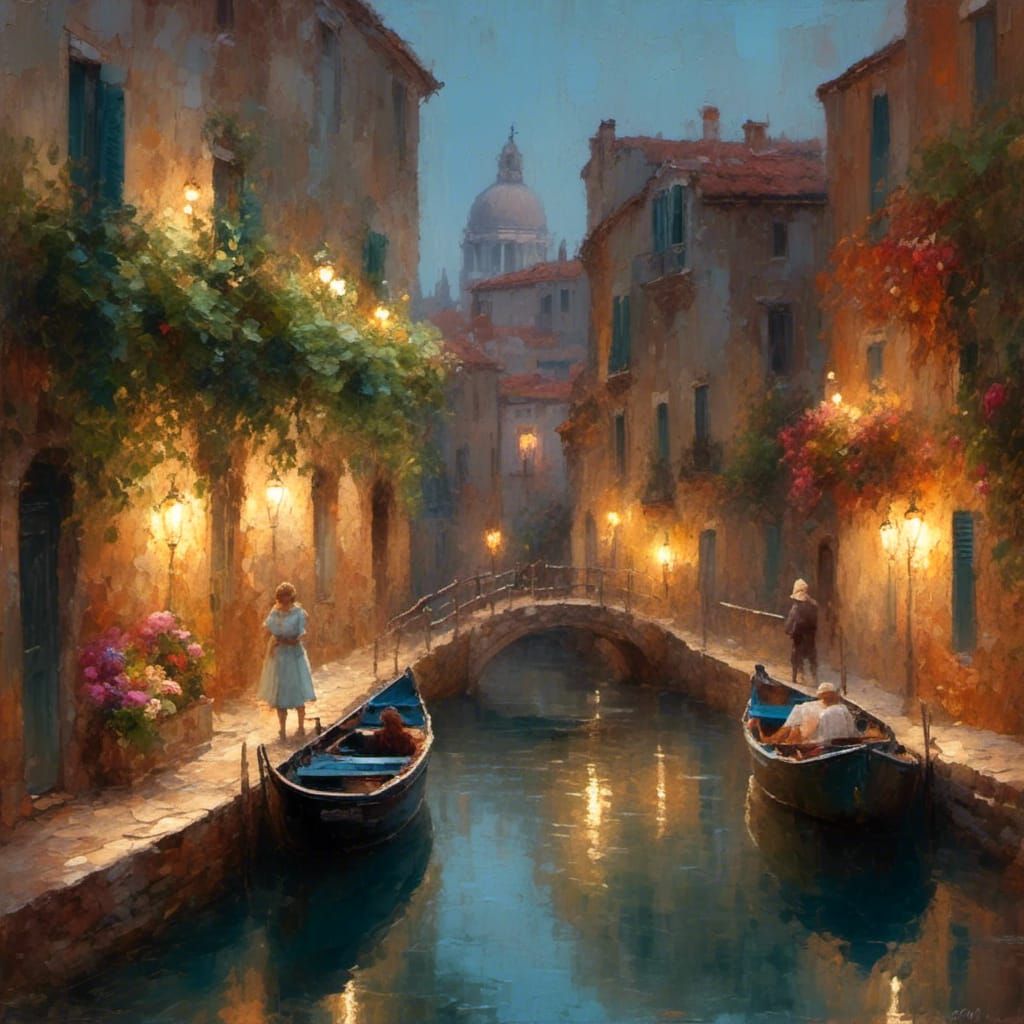 Venice Serenade: Twilight Melodies on the Canal