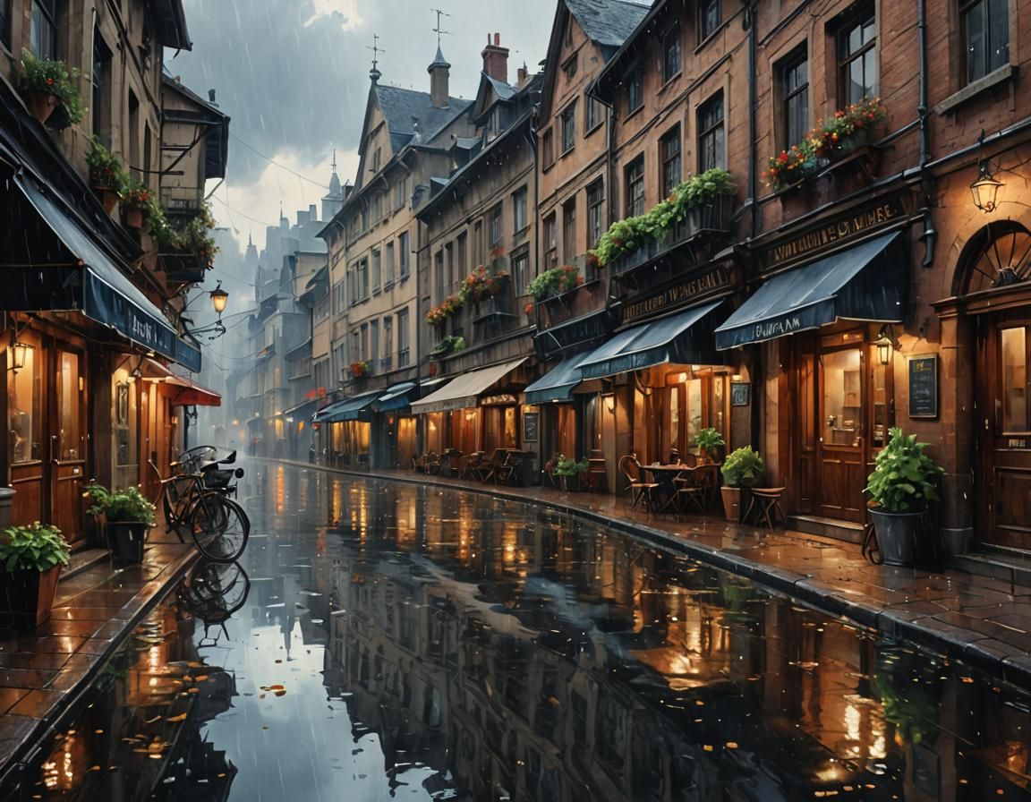 Eerie Witch in Stormy Graveyard: Digital Matte Painting