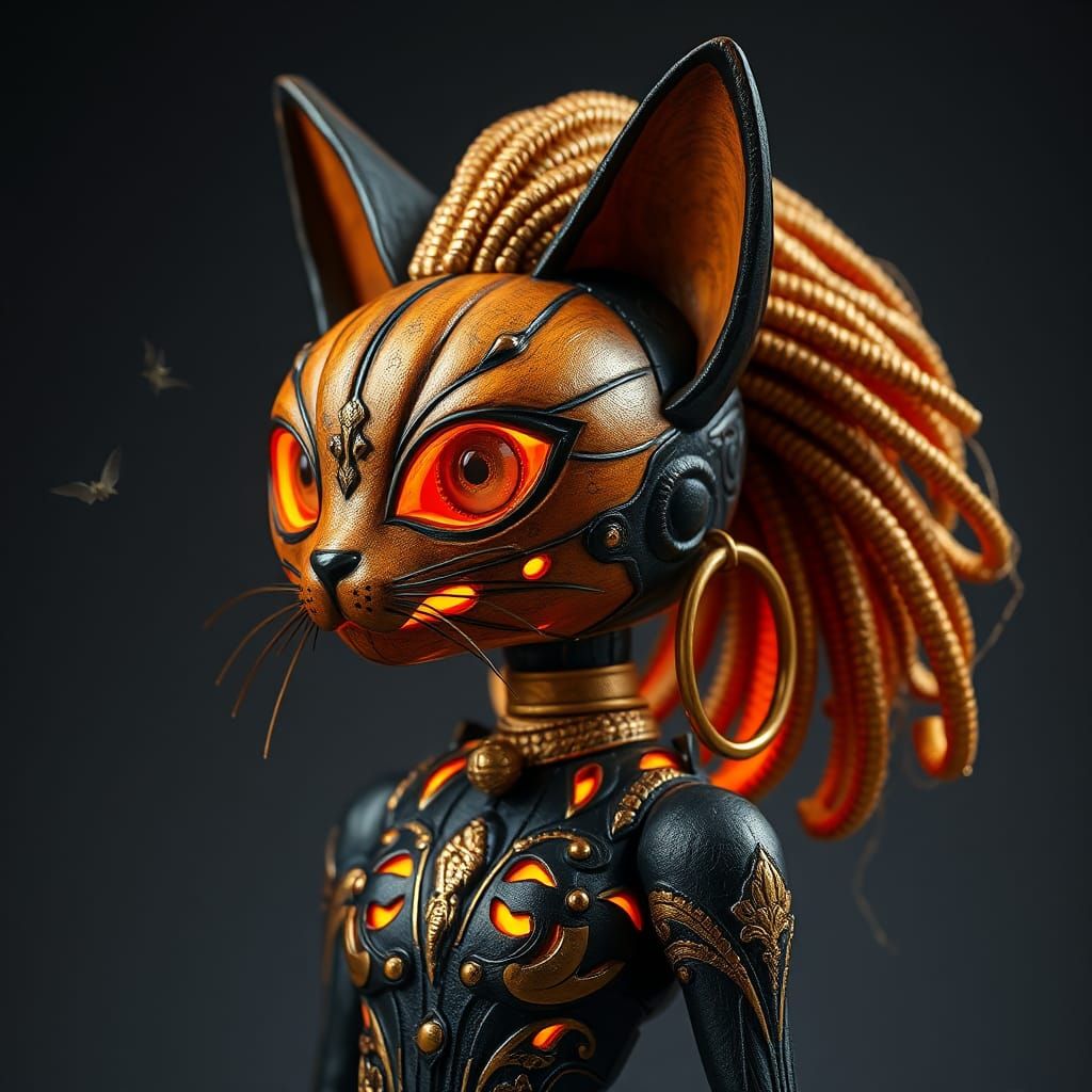 Alien Pumpkin-Cat Hybrid #1