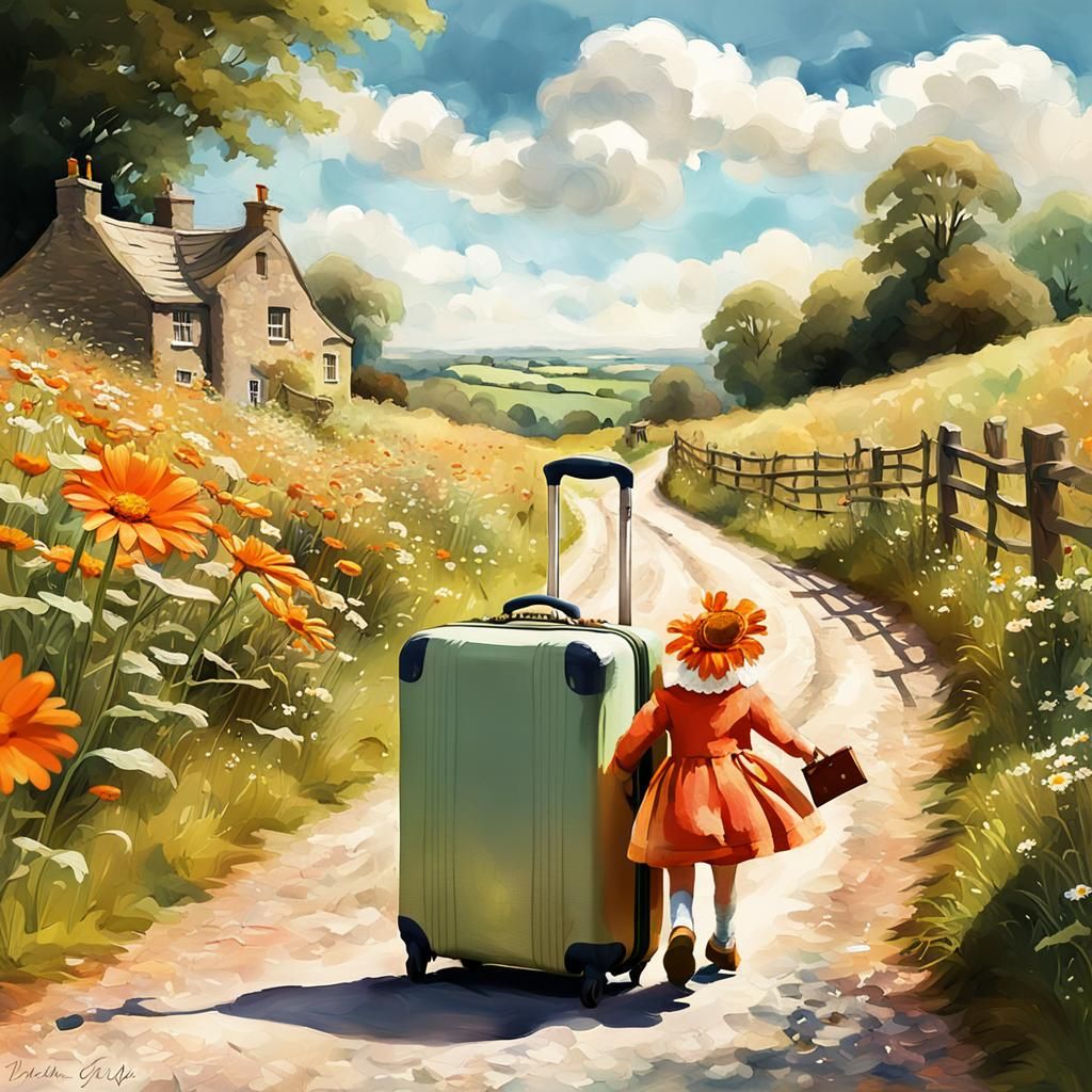 Vibrant Daisy Embarks on a Whimsical Adventure through the E...