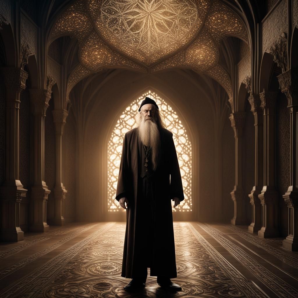 Epic Albus Dumbledore Silhouette in Photorealistic CGI