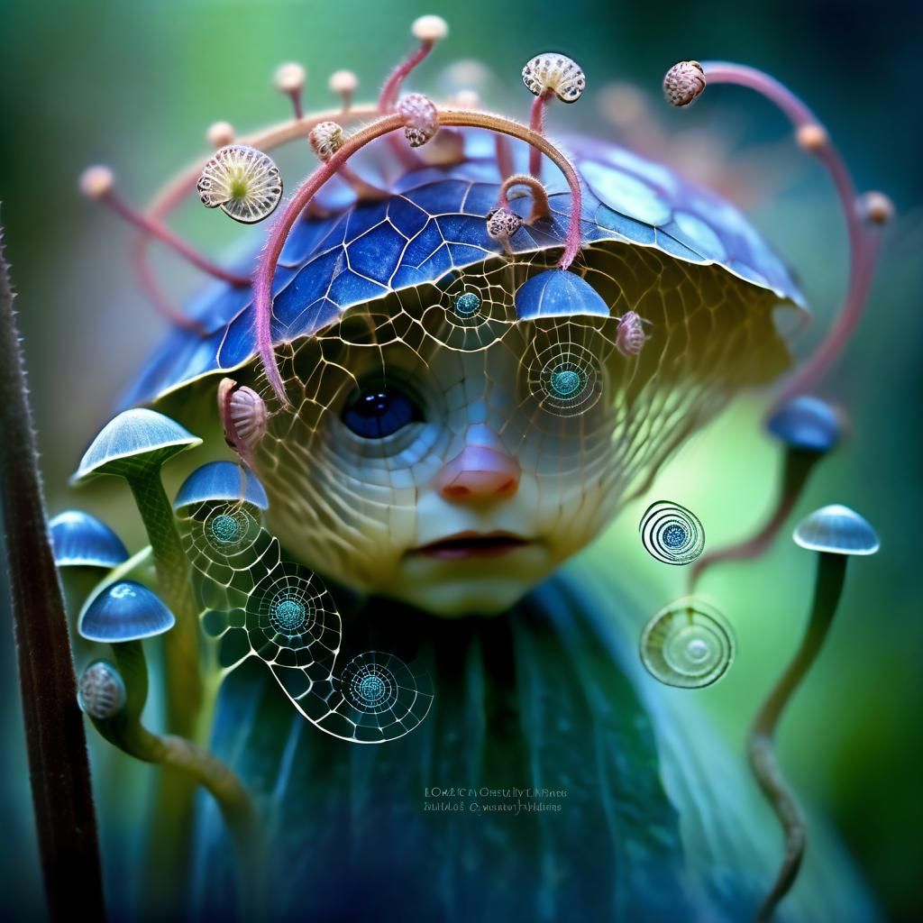 Enchanted Child in Dream Garden, Magic Realism