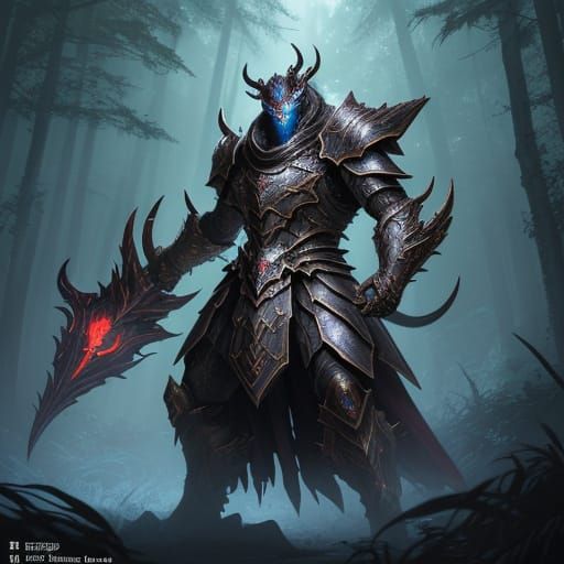 Mystical Forest Guardian: Armored Beetwisp Ready for Battle