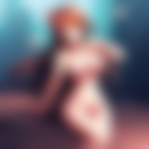 Stylized Anime Pin-Up in Manga Key Visual Style