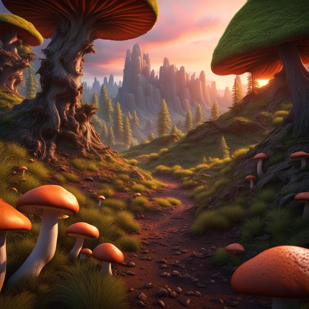 Mushroom forest