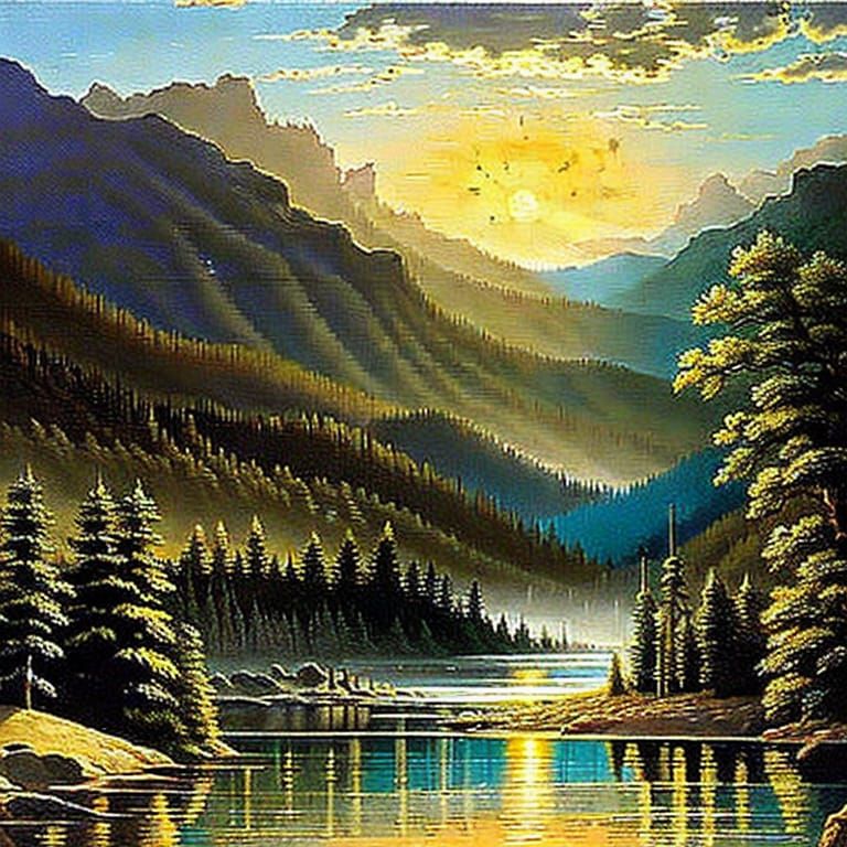 Watchdogs Purge Corruption: Oil Painting in Old West Style