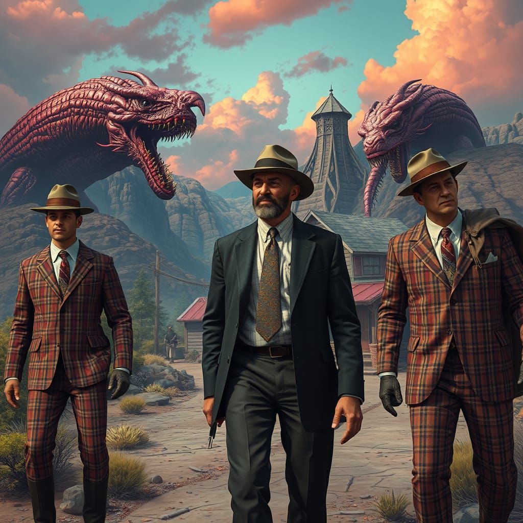 Carnivorous Salesmen in Exceptional Vista: Matte Painting