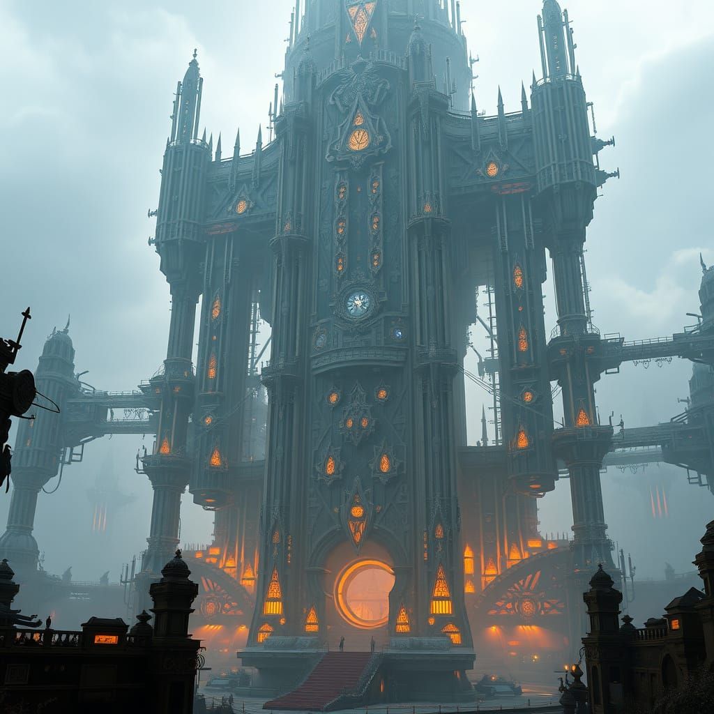 Majestic Sci-Fi Monument Inspired by Ancient and Industrial ...