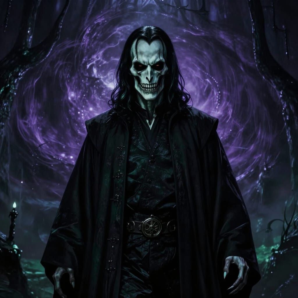 Lord Voldemort in Gothic Fantasy Art Style
