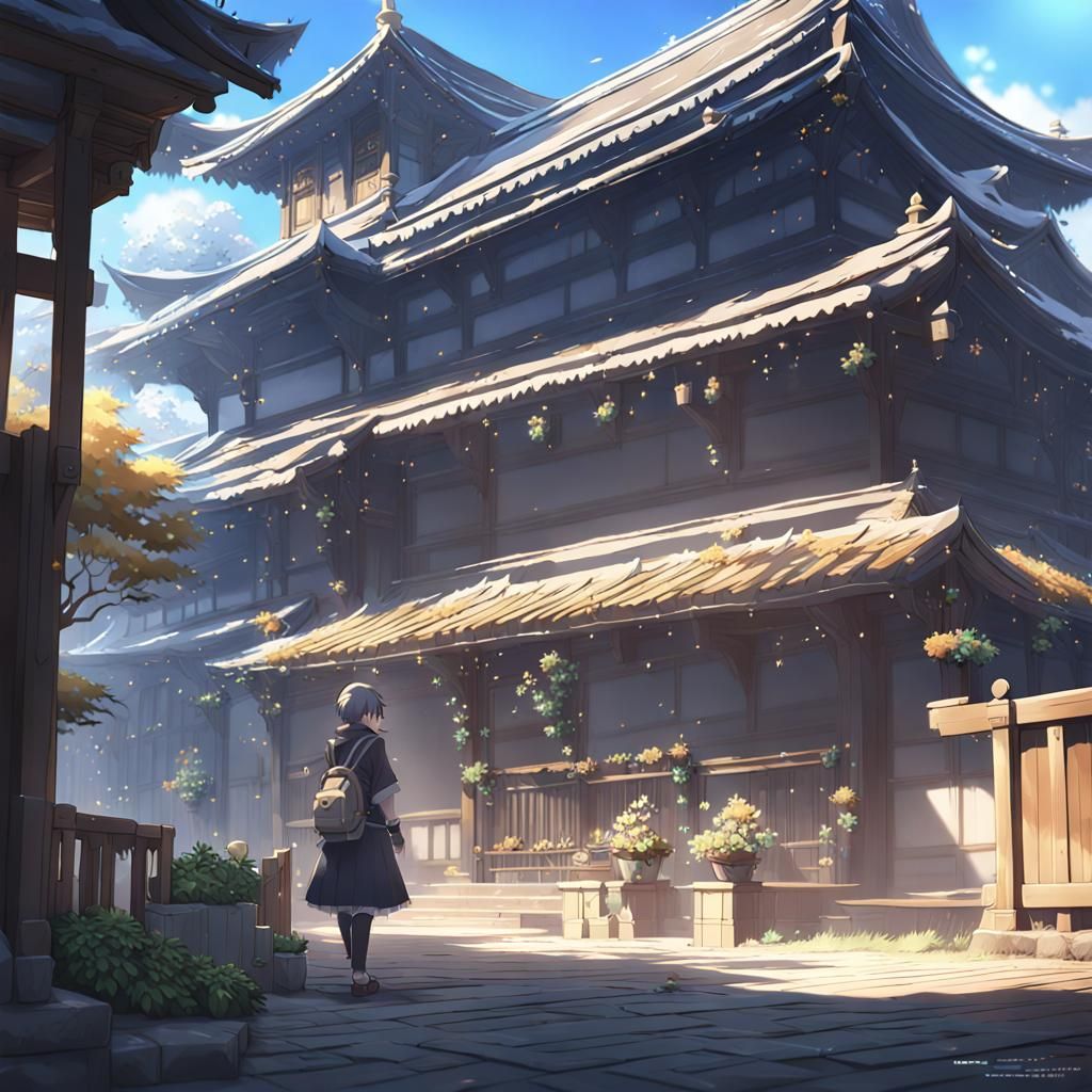 Ultrafine 3D Anime Art in Cyberpunk Aesthetic