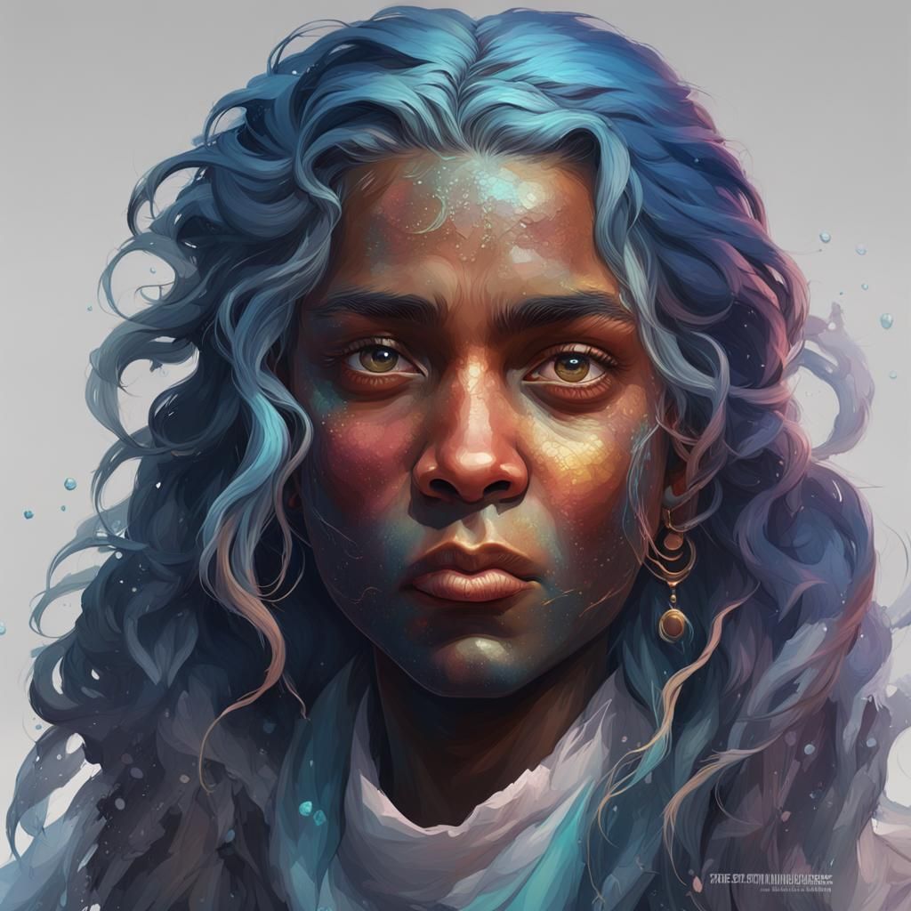 Hyperdetailed Portrait of a Girl in Art Nouveau Style