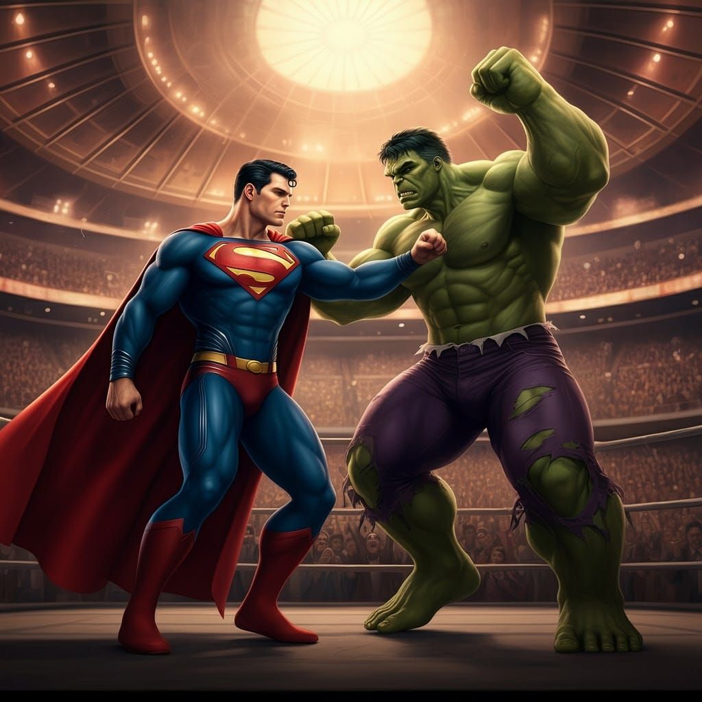 Superman vs Hulk: World Championship Prize Fight