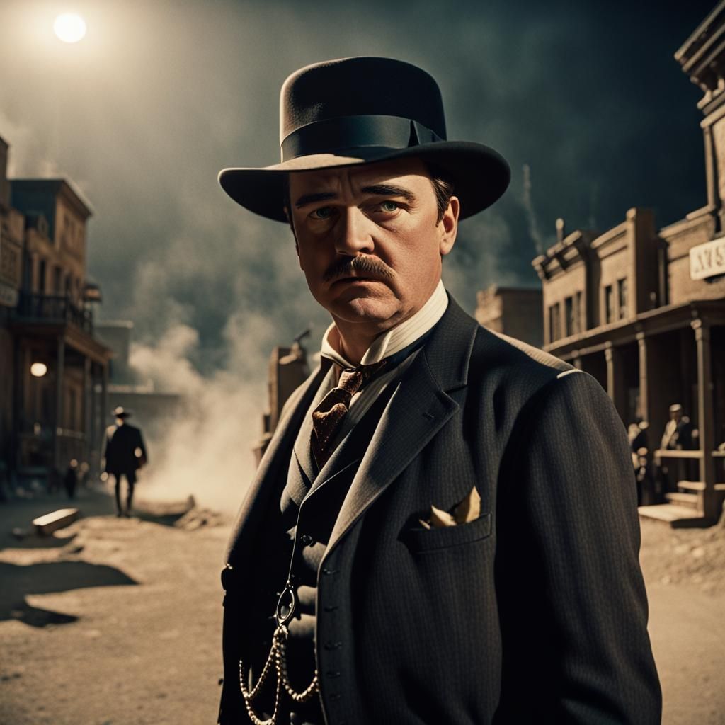 Cinematic Film Still of Bat Masterson