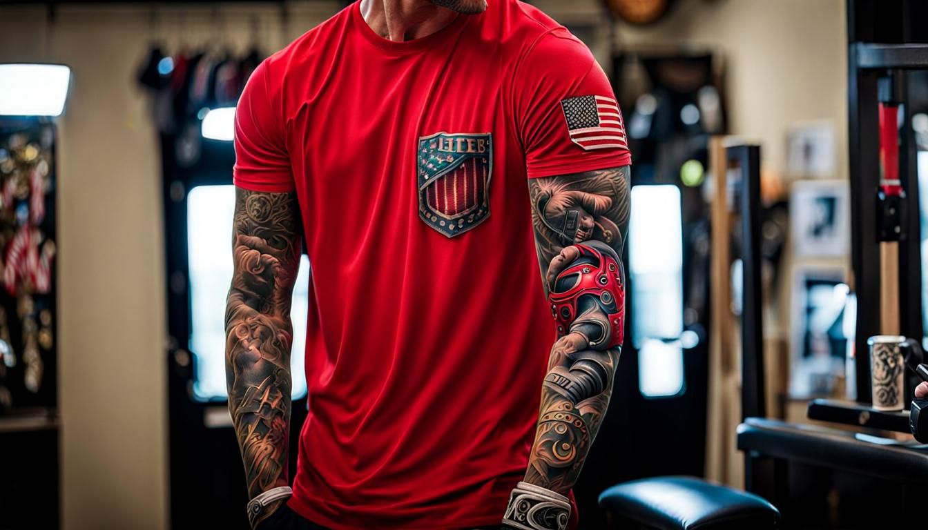 He wears his passions on his sleeve as a full-length arm tat...