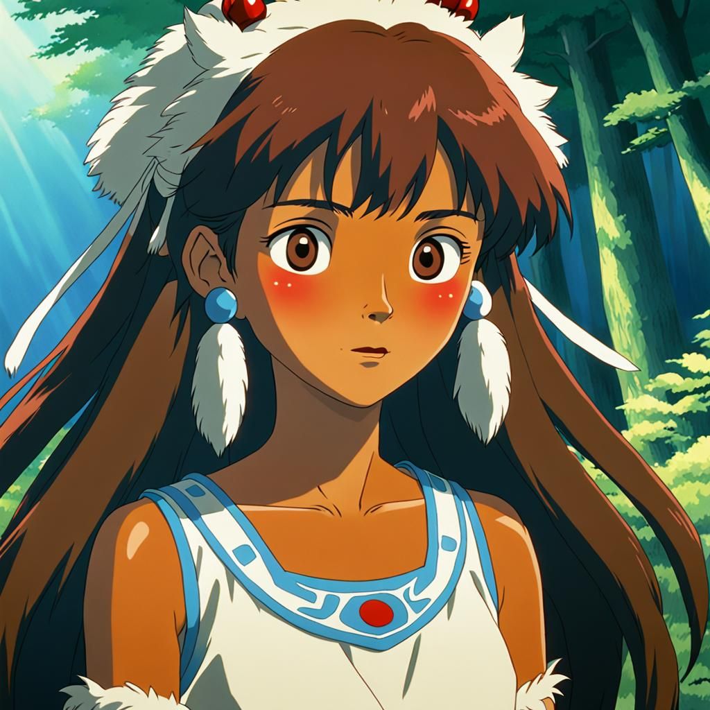 Studio Ghibli Inspired Woman, Anime Style
