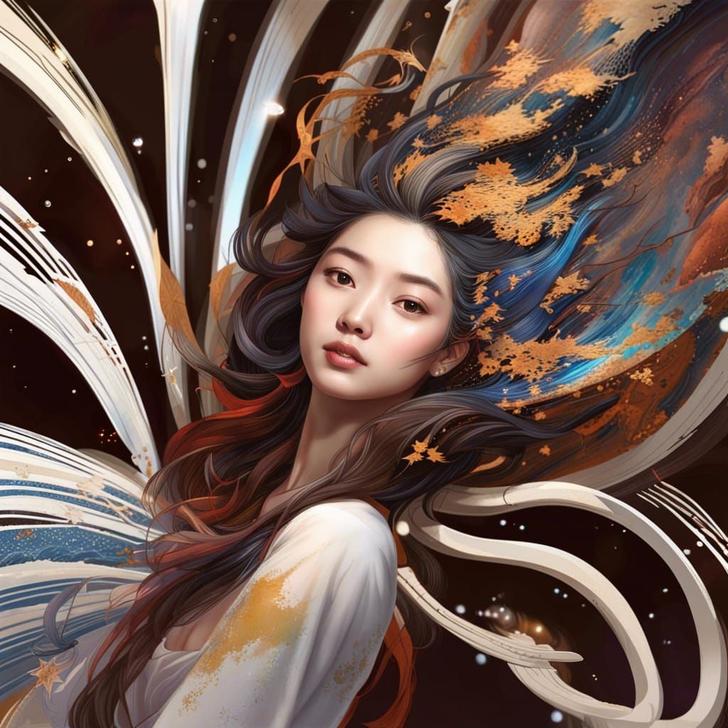 Stunning Oriental Beauty Among the Stars