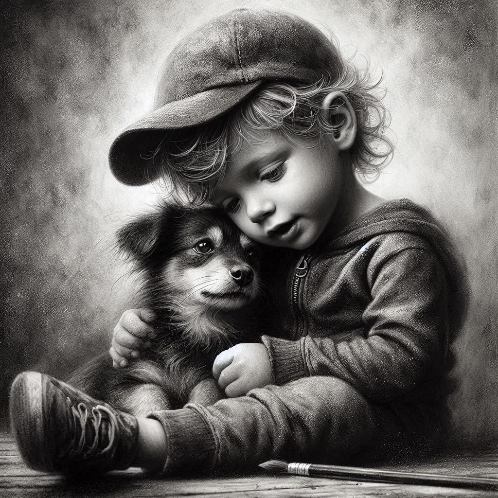 Dramatic Charcoal Still Life