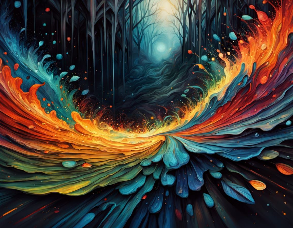 Enigmatic Woman in Golden Hour Mysticism