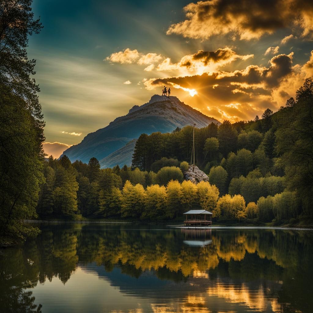 Sagittarius Centaur in Lake