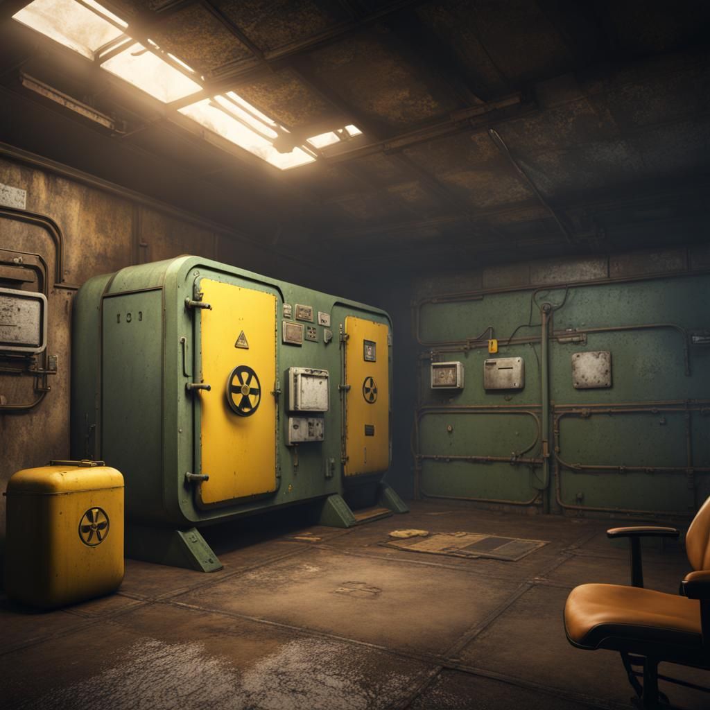Detailed Nuclear Fallout Shelter Concept Art