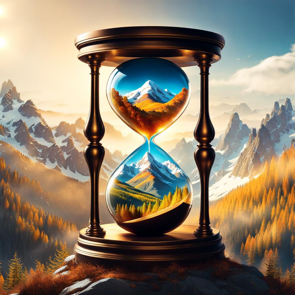 Sunny Mountains Hourglass
