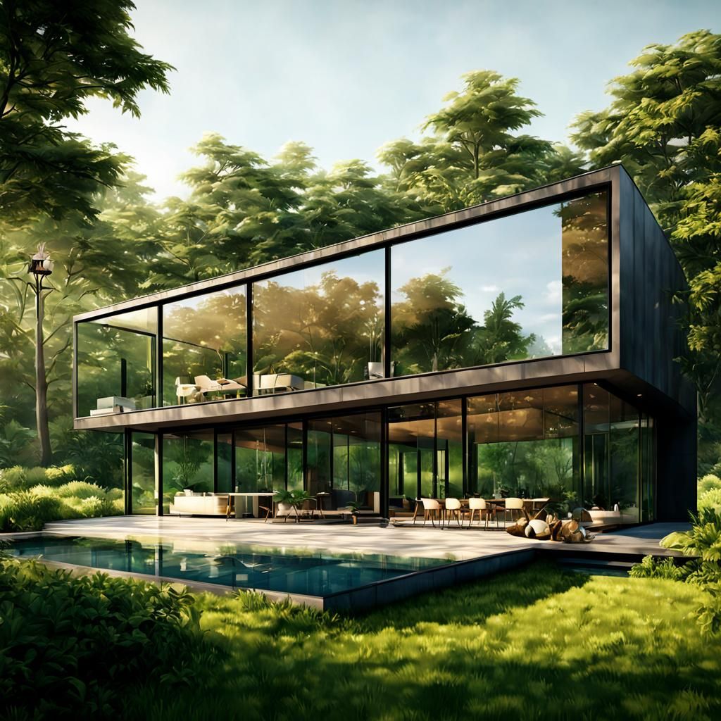 Contemporary House with Minimalist Design in 3D