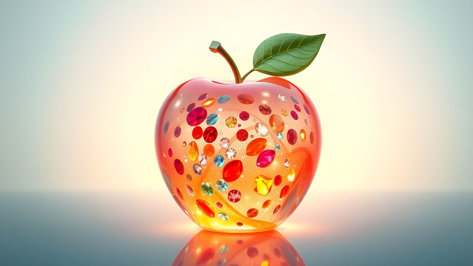 Gemstone Faberge Apple in Kawaikore Aesthetic