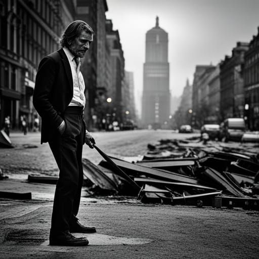 Nightmarish Portrait of a Bloody Serial Killer