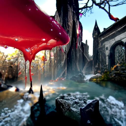 Fantasy Vampire Portrait in Detailed Matte Painting