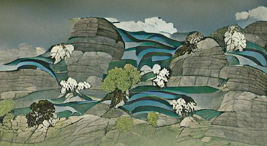 Shin-hanga Style Landscape with Serene Imagery