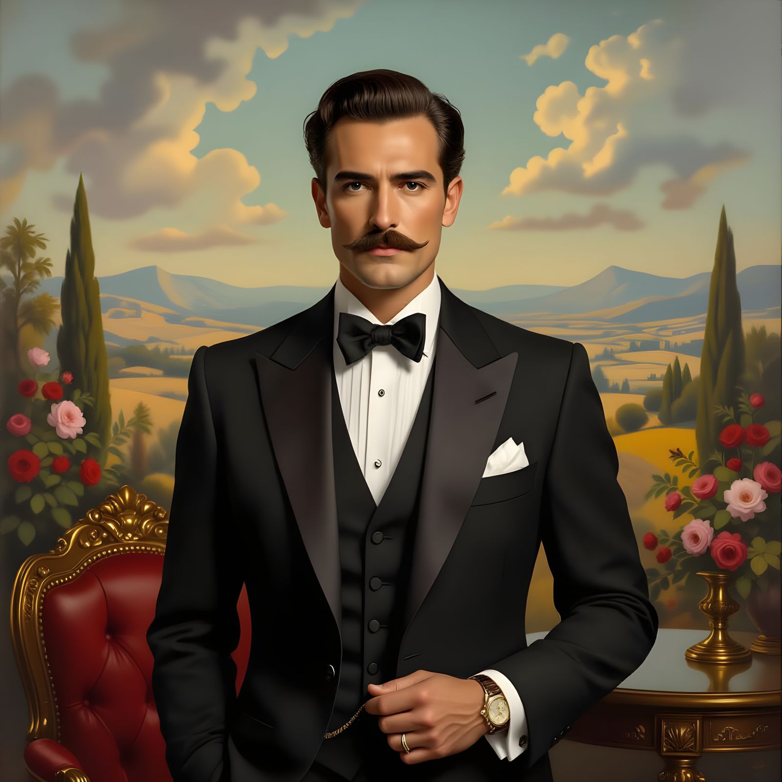 Surrealist Landscape in Style of Salvador Dali