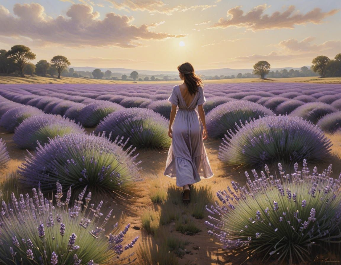 Serenity in Lavender Fields