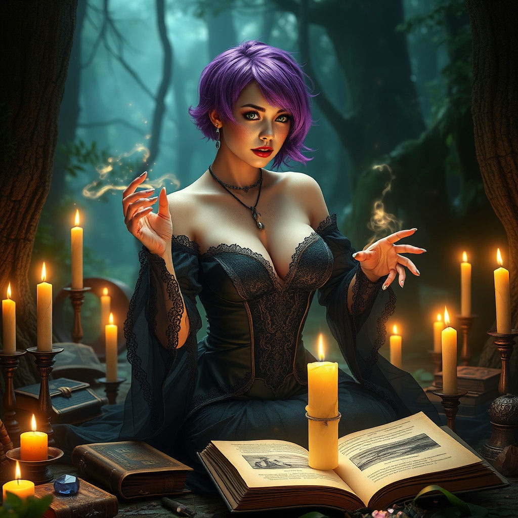 Mystical Witchcraft in Enchanted Forest