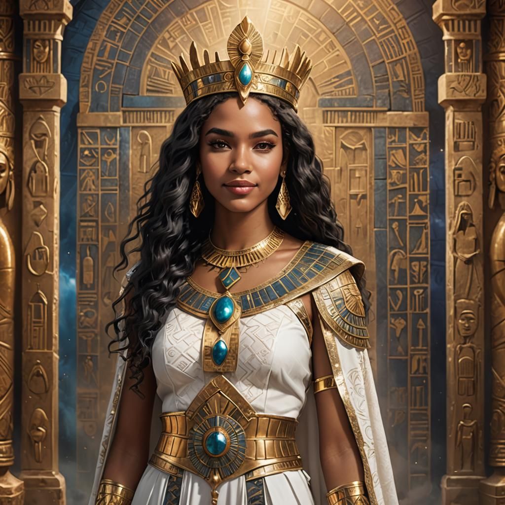 Queen Portrait in Fantasy Anime Style