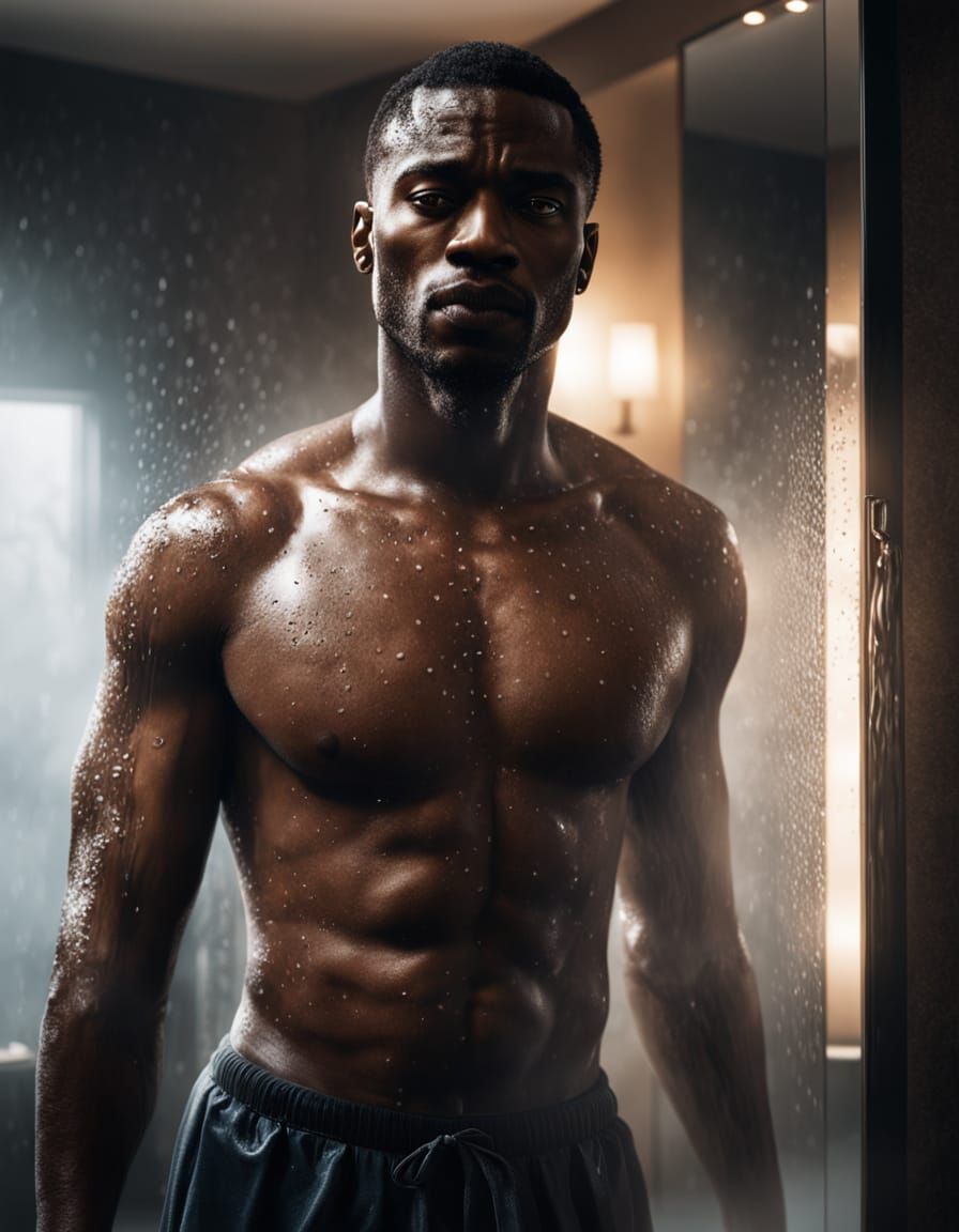 Moody Portrait of a Man in Golden Hour Glow