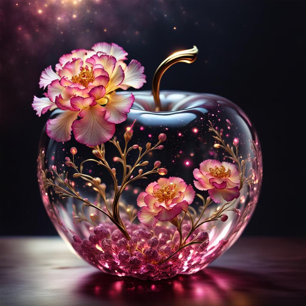 Apple and carnations