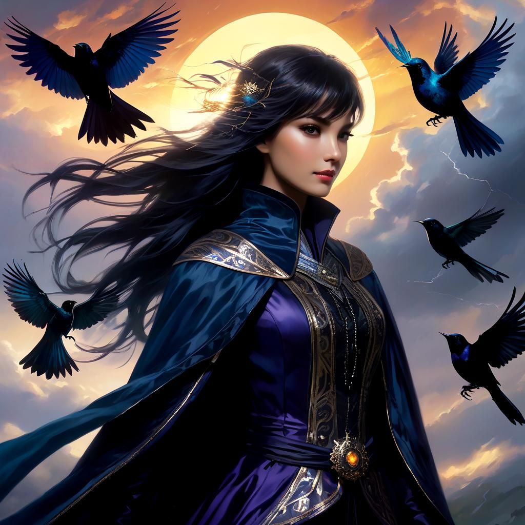 Surreal Songbird in Sfumato Style