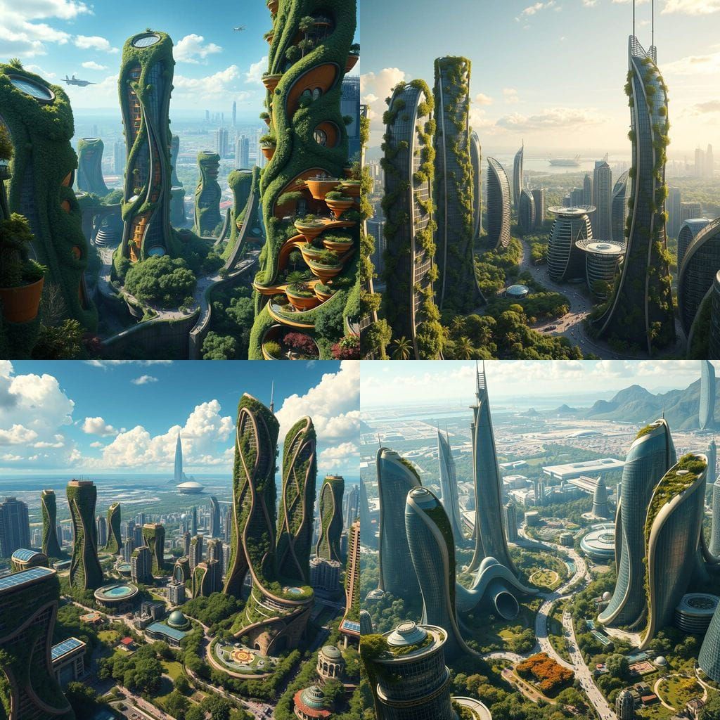 Eco-Friendly Metropolis in Bloom