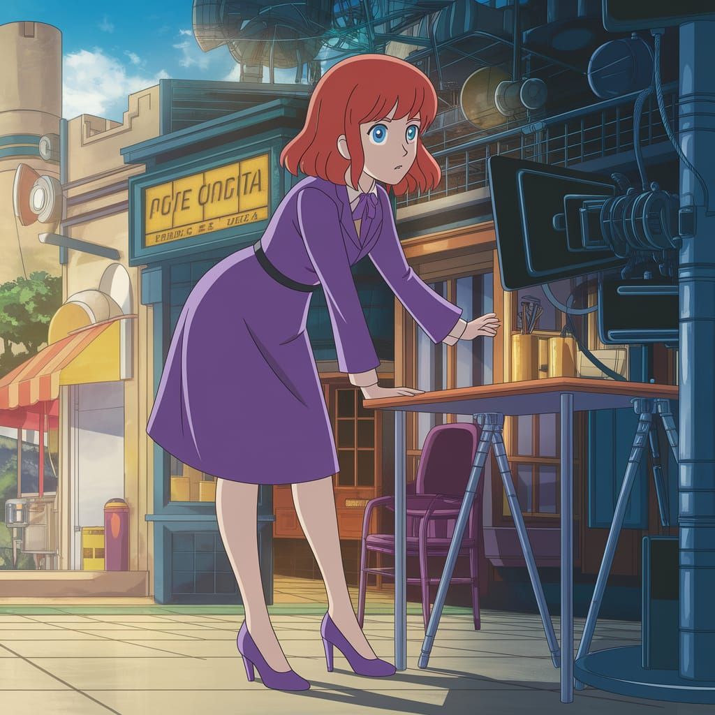 Anime Spy Girl Searches for Clues