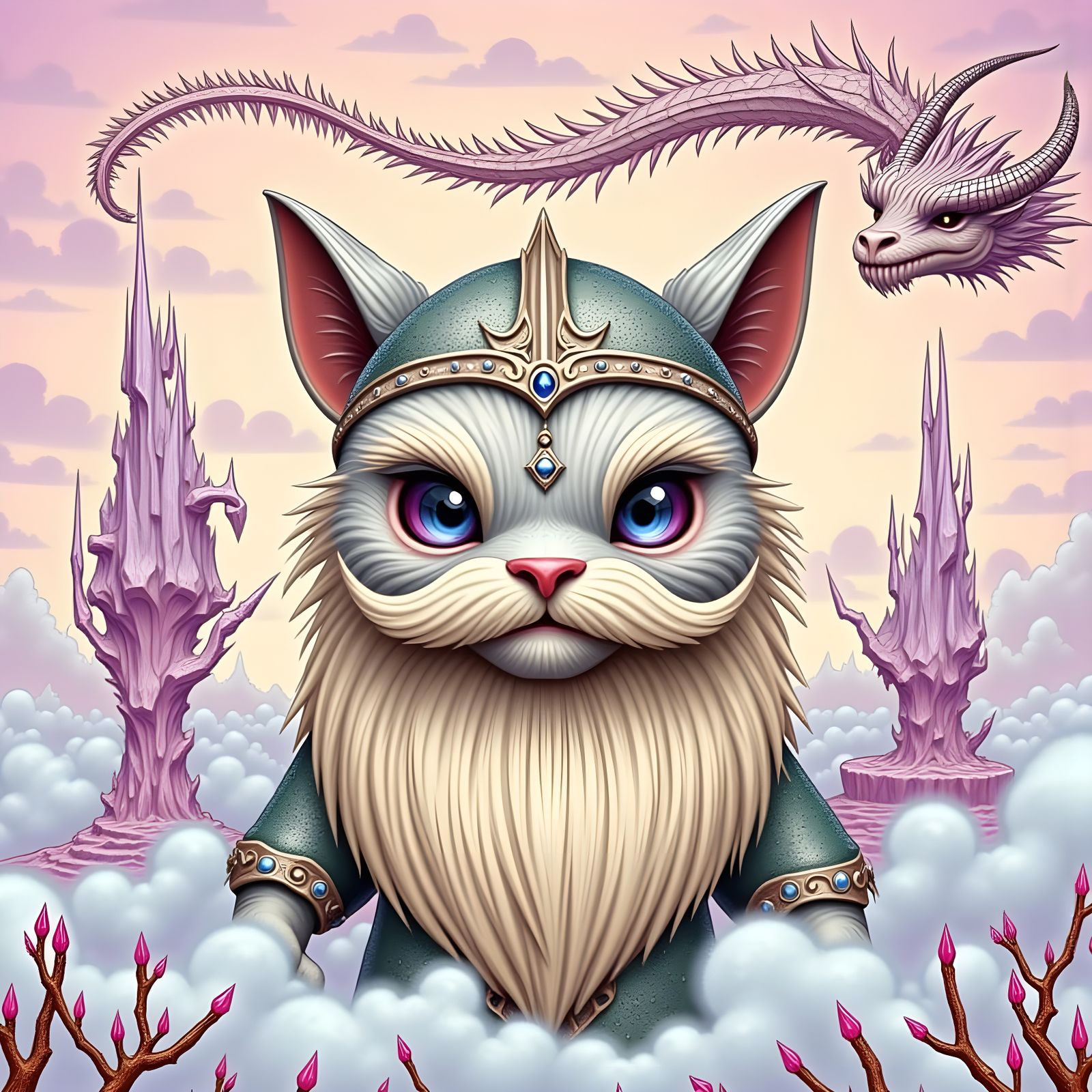 Viking Giants in Whimsical, Sparkly Artwork