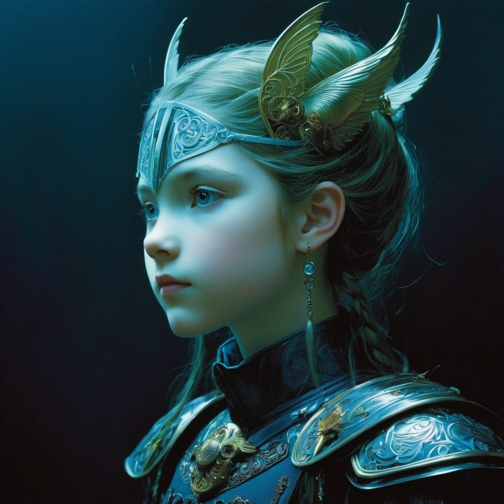 Fantasy Artist Mashup in Whimsical Watercolor Style