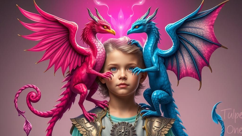 Harmonious Guardians of Balance in Vibrant Colors