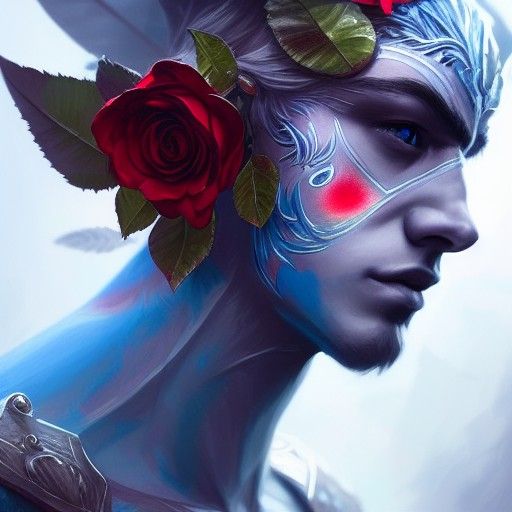 Elegant Elf Portrait with Intricate Armor