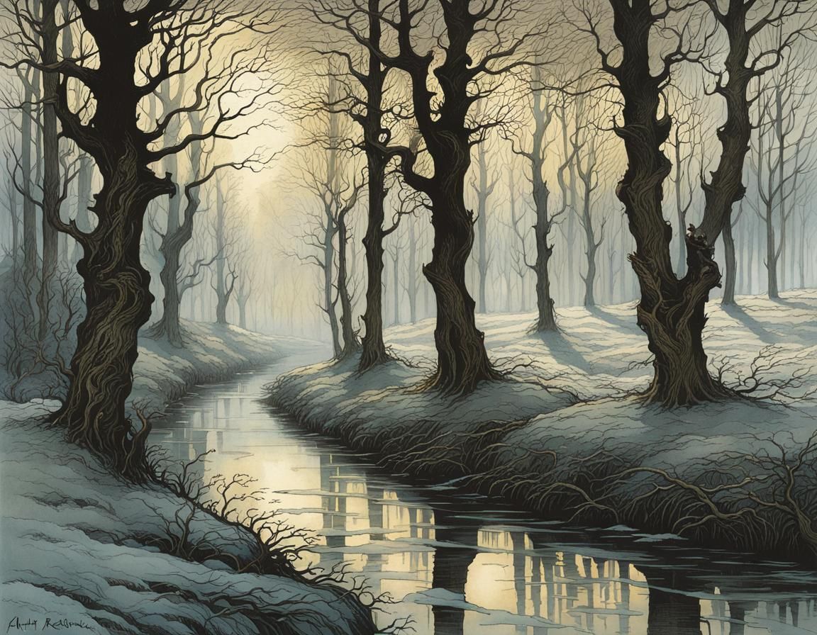 Surreal Winter Landscape Transforms into Vibrant Eden