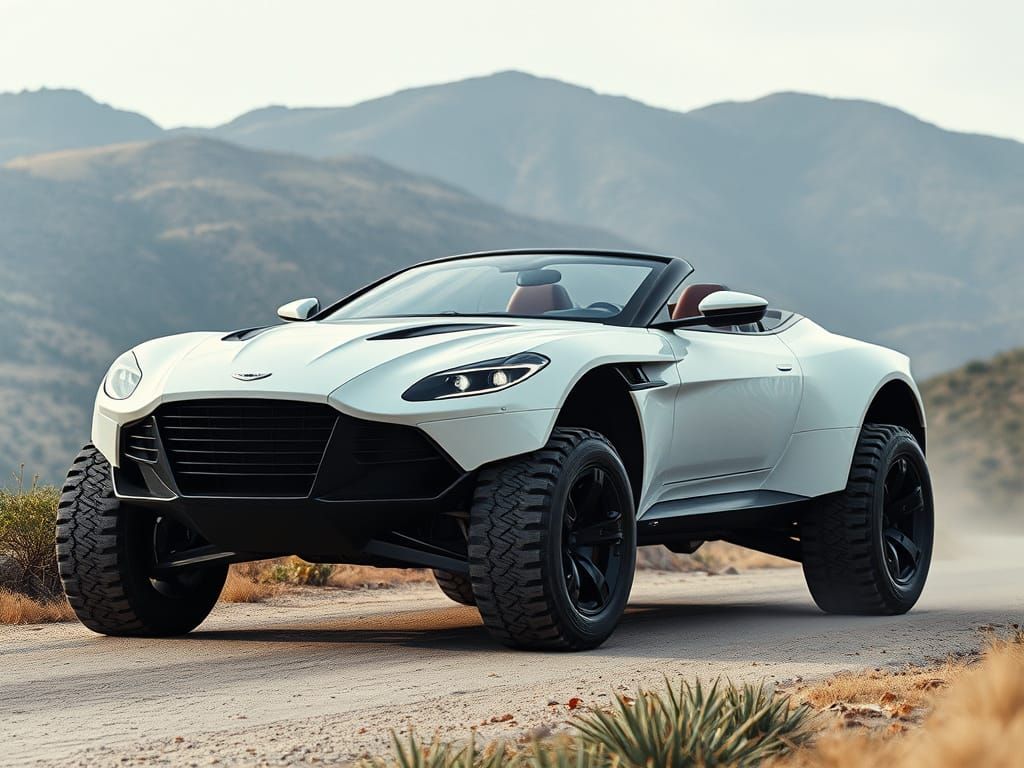 Aston Martin Offroad Concept in Mediterranean Landscape