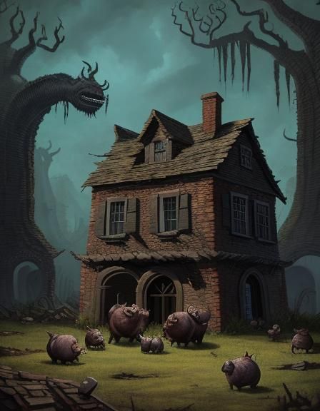Eldritch Monstrous Pigs and Mindwarping House