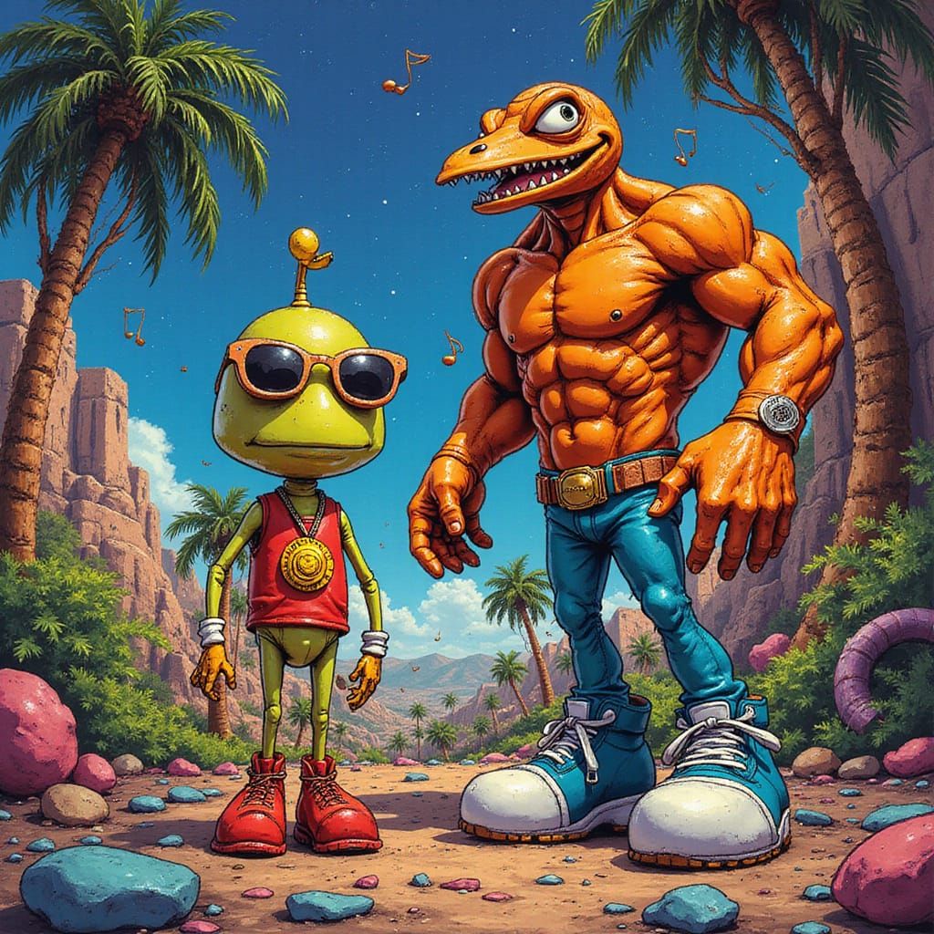 ToeJam and Earl: Hyper-Realistic Funkotron Comic